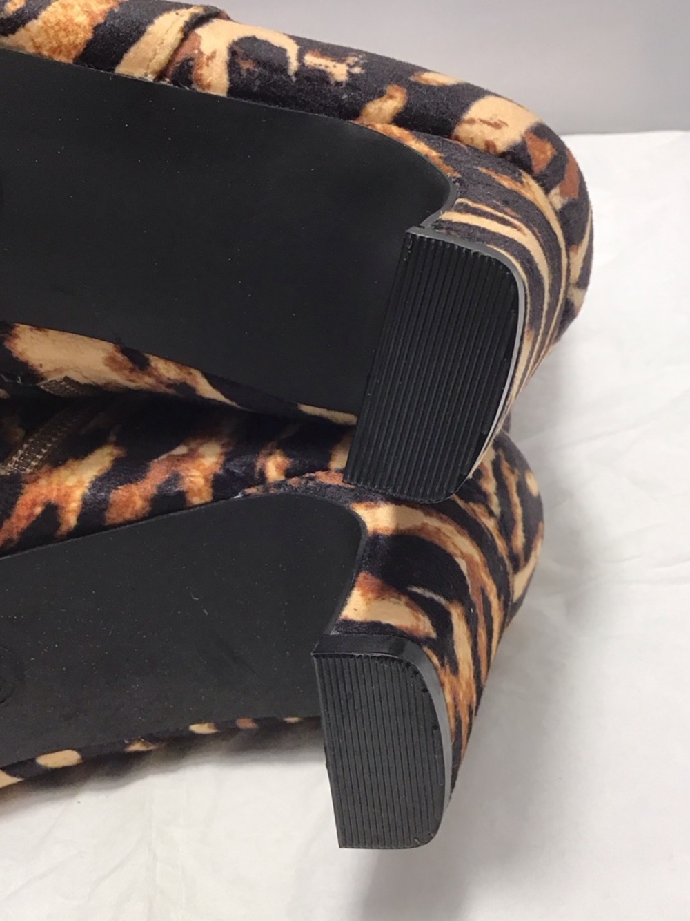 A New Day Women’s Leopard-Print Ankle Boots in Tan/Black - Picture 8 of 11
